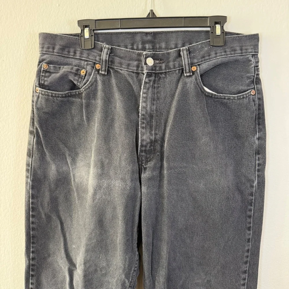 Levi's 550 Jeans Mens‎ Black Wash Relaxed Fit Denim Pants 36x32